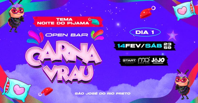 CARNAVRAU - SÁBADO - NOITE DO PIJAMA