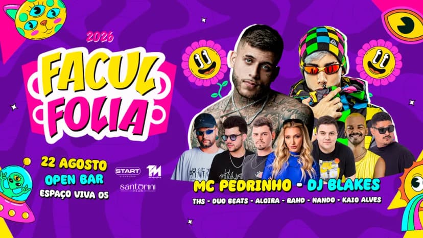 FACUL FOLIA RIO PRETO COM MC PEDRINHO E DJ BLAKES