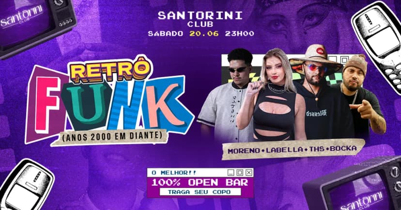 FUNK RETRÔ - 100% OPEN BAR ❤️‍🔥