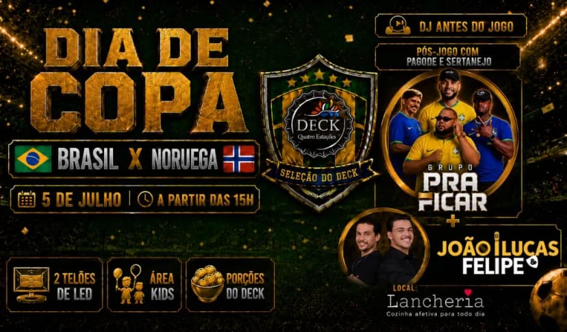 SELEÇÃO DO DECK - DIA DE COPA